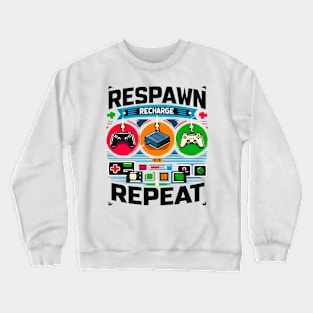 RESPAWN RECHARGE REPEAT Crewneck Sweatshirt